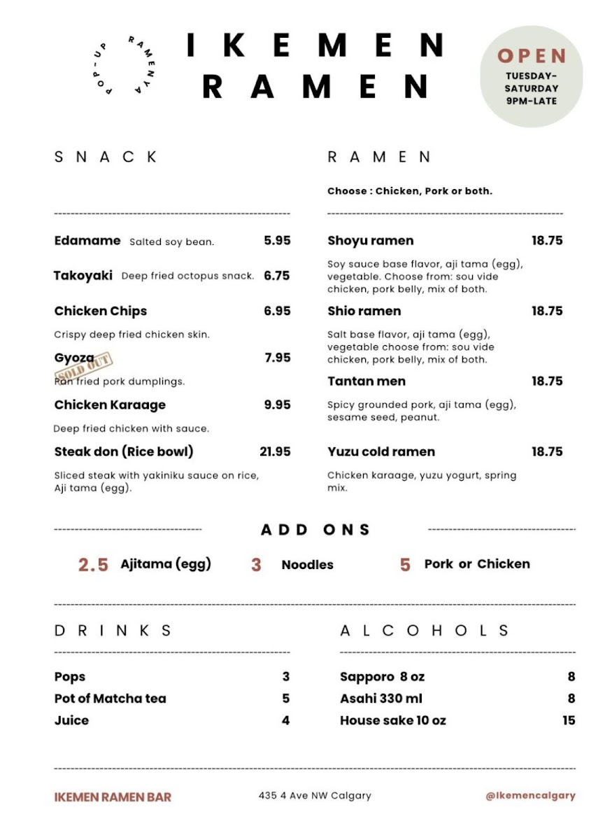Ikemen Ramen Bar Menu-2