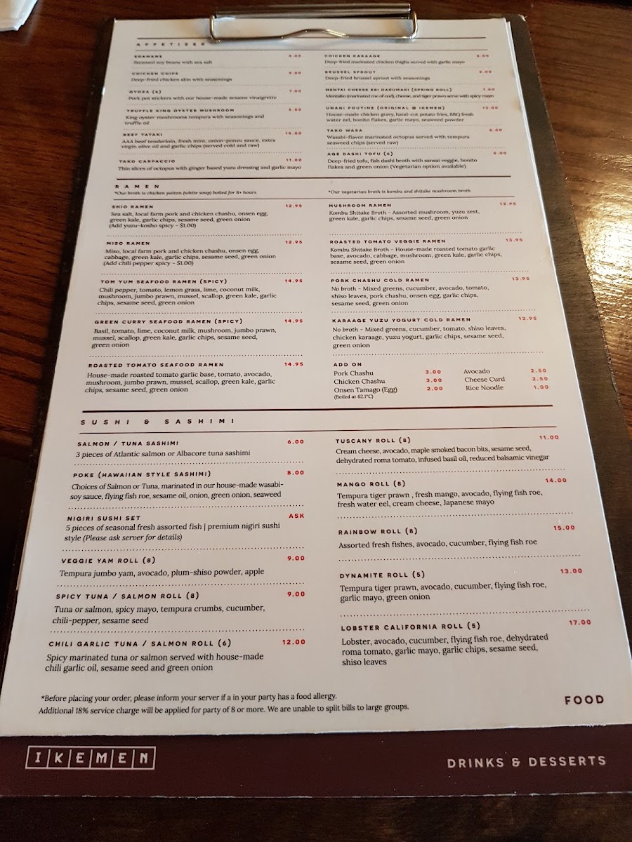 Ikemen Ramen Bar Menu-7