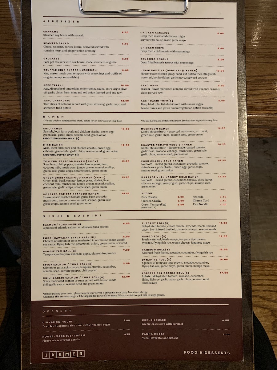 Ikemen Ramen Bar Menu-8